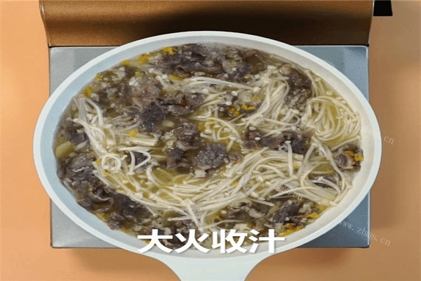 日式金针菇肥牛做法图解6)