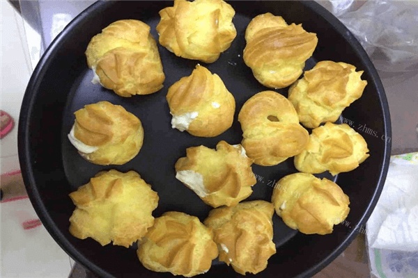 甜品控不可错过的美食！快来尝尝这款口感好的泡芙！做法图解8)
