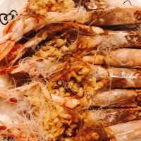鲜美蒜蓉蒸阿根廷红虾的做法图解六