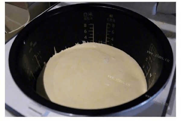 自制奔腾电饭煲制作蛋糕做法图解7)