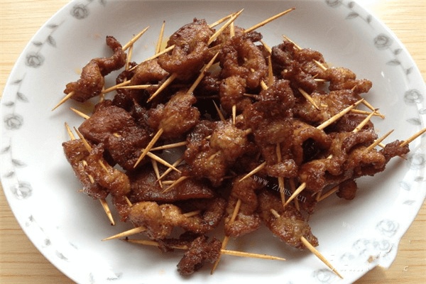 香辣牙签牛肉做法图解6)