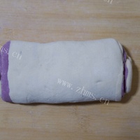 自己做的紫薯花卷的做法图解三