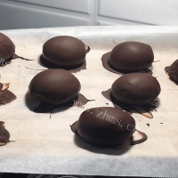 夹心巧克力球和巧克力脆脆的做法图解五