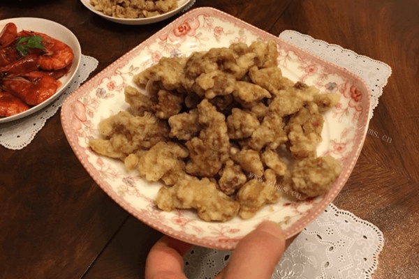 香喷喷的干炸肉做法图解6)