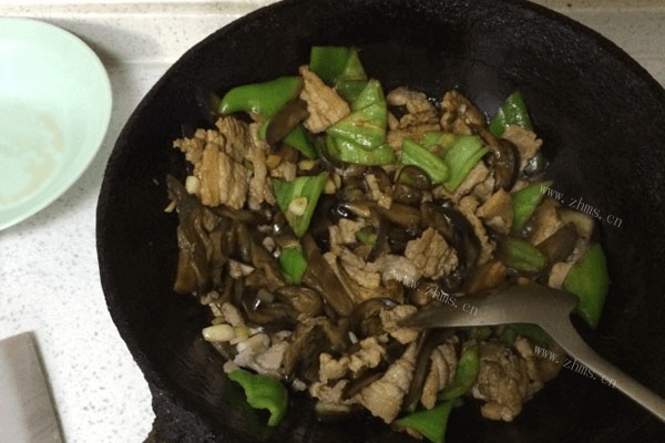 肉片烧茄子做法图解5)