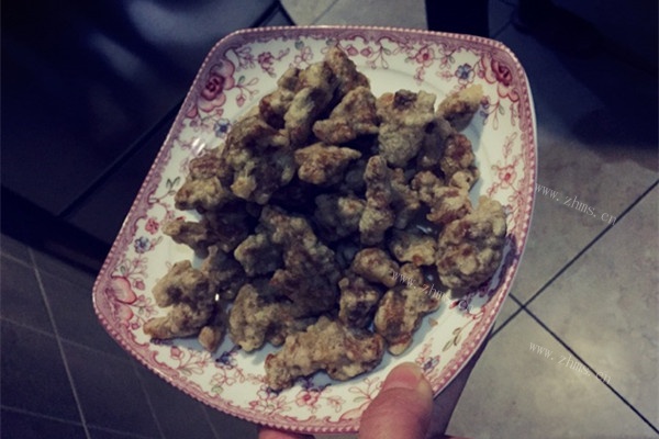 香喷喷的干炸肉做法图解5)