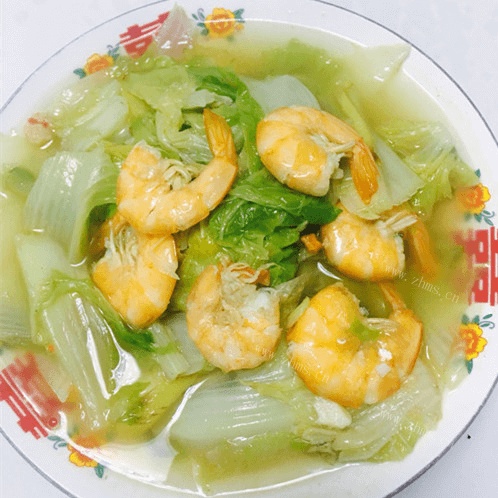 大白菜炖虾