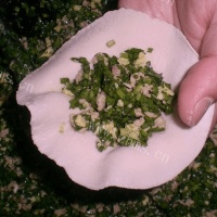 好吃韭菜鸡蛋猪肉饺子馅的做法的做法图解八