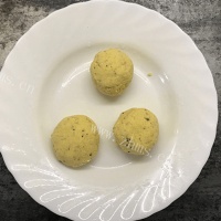 传统小食黄豆面玉米饼的做法图解五