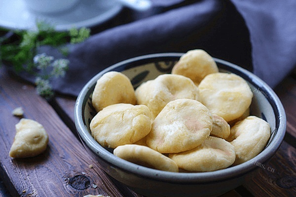 微波炉牛奶饼干做法图解6)