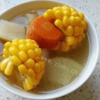 自制玉米胡萝卜苦瓜排骨汤的做法图解六