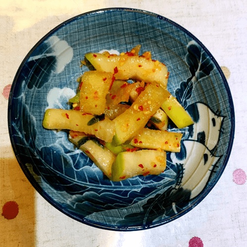 自己做的腌萝卜条