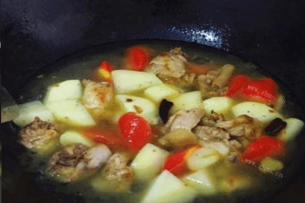 简单版咖喱鸡肉饭做法图解4)