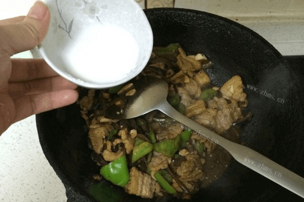肉片烧茄子做法图解6)