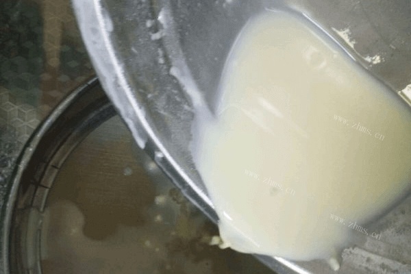 自制蛋挞水的制作（不用淡奶油哦）做法图解3)