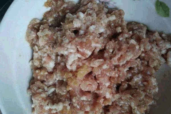 自制糯米烧麦做法图解4)