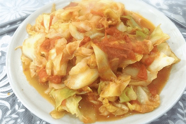 自制大头菜炒西红柿做法图解6)