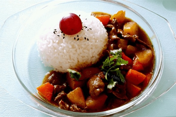 独家咖喱牛肉饭（高压锅版）做法图解6)