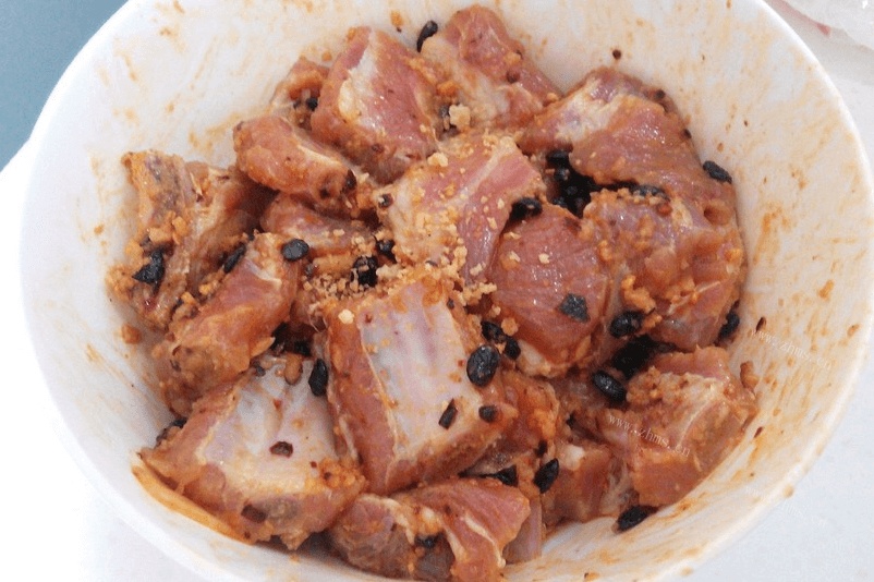蒜蓉豆豉蒸排骨-电压力锅轻松版做法图解5)