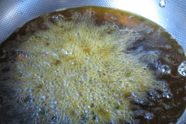 油炸香菜丸子做法图解10)