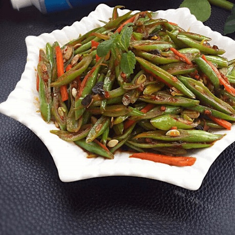 家常老干妈干煸四季豆