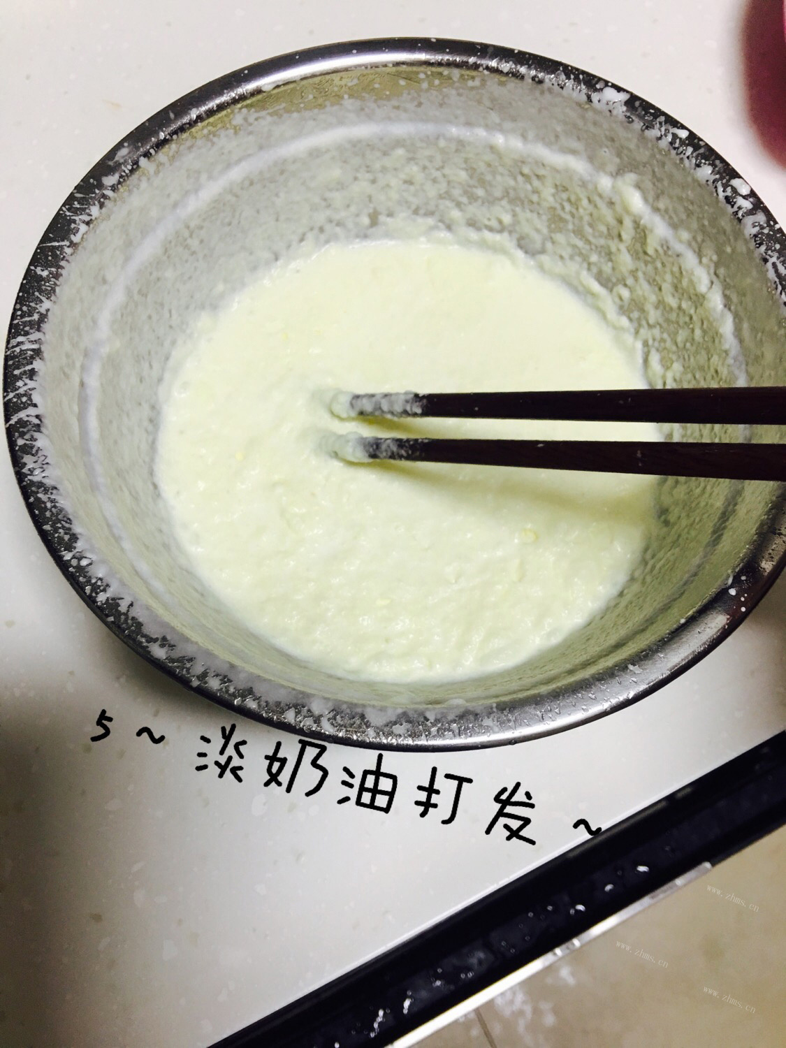 自制青汁冰淇淋做法图解4)