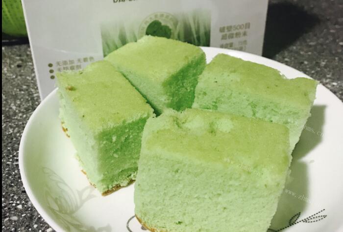 青汁蛋糕做法图解6)