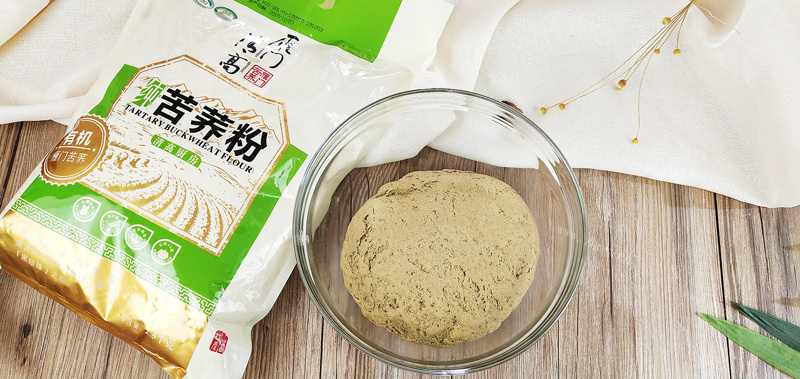 全麦苦荞紫薯包做法图解2)