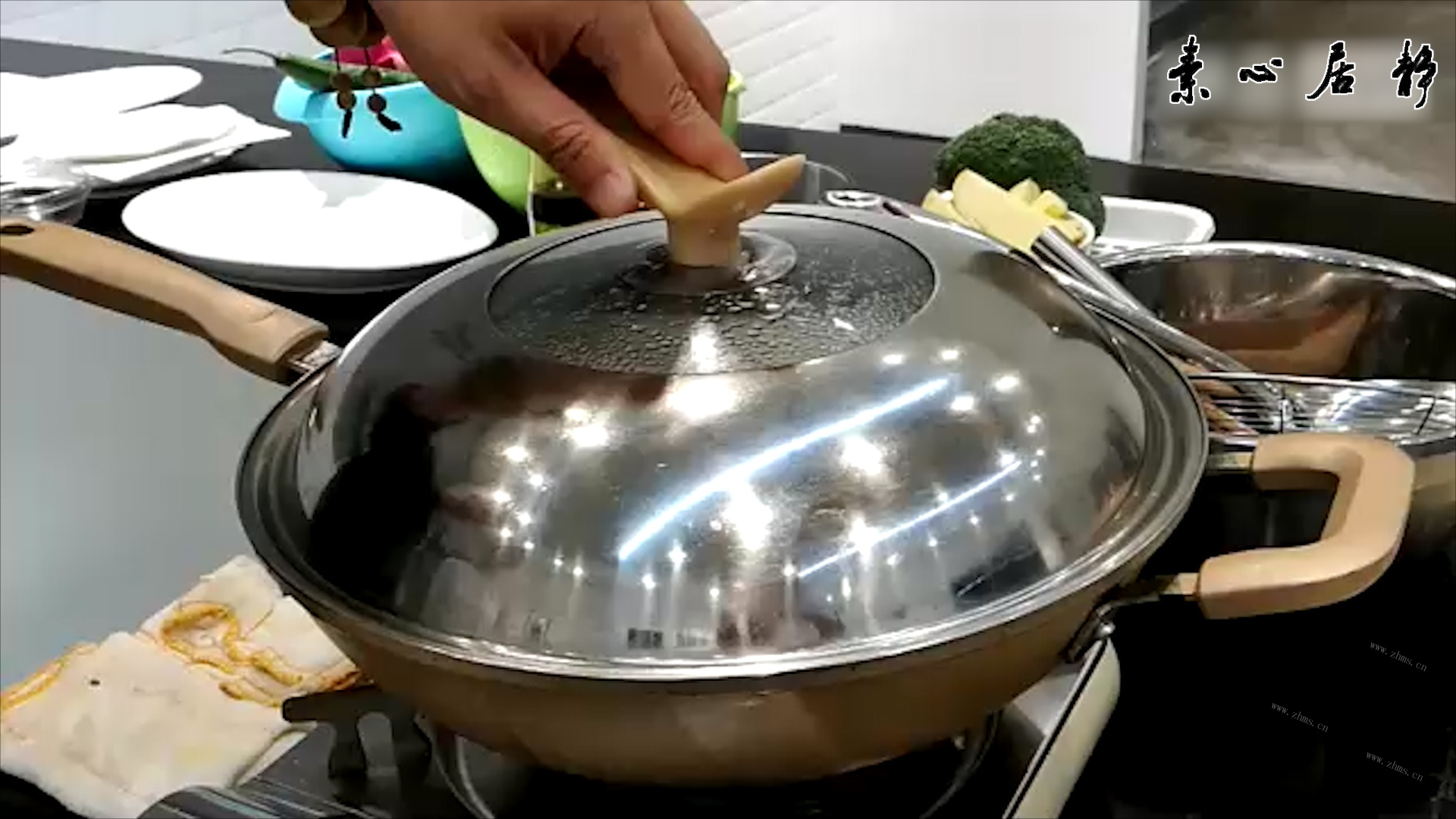 小葱拌豆腐蒸油煎香菇片-素心居静庄青山做法图解11)