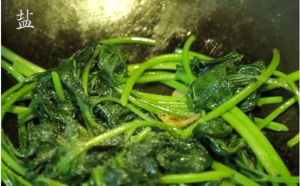 豆酱清炒番薯叶做法图解6)