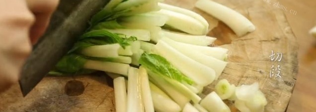 普宁豆酱炒小白菜做法图解1)