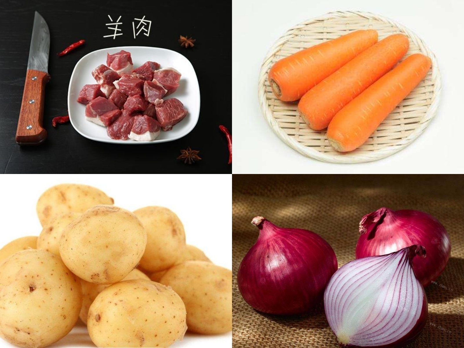 杂粮羊肉焖饭做法图解3)