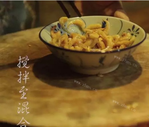 韭黄炒虾仁做法图解4)
