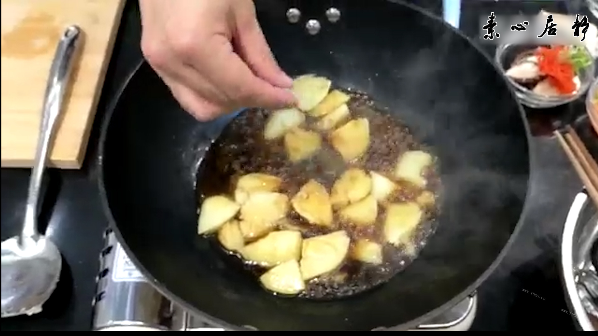蚝油土豆拼西蓝花-素心居静庄青山做法图解13)