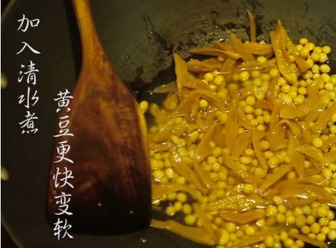 潮汕菜脯黄豆做法图解3)