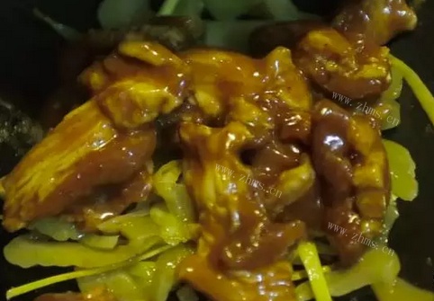猪肉炒咸菜做法图解6)
